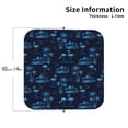 thumbnail image 3 of Pofeuu BLUE Flamingo Birds Print Leather Coasters Set of 6, Round Cups Mugs Mat Pad for Home Kitchen Heat Resistant Drink Coasters,Square, 3 of 7
