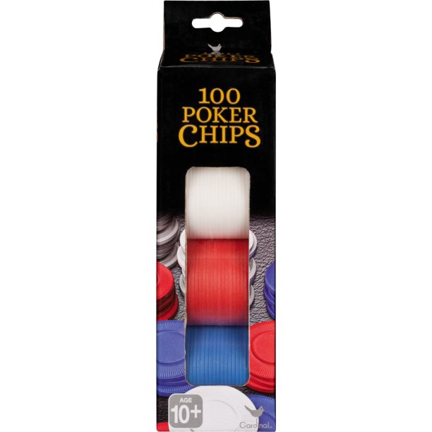 100 Red, White, and Blue Poker Chips