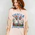 thumbnail image 5 of Chicka Boom Boom T-Shirt – Funny Patriotic Chicken Fireworks Tee – 4th of July USA Sunglasses Graphic Shirt for Women, Farm Moms, Country Life & Summer BBQs, 5 of 7