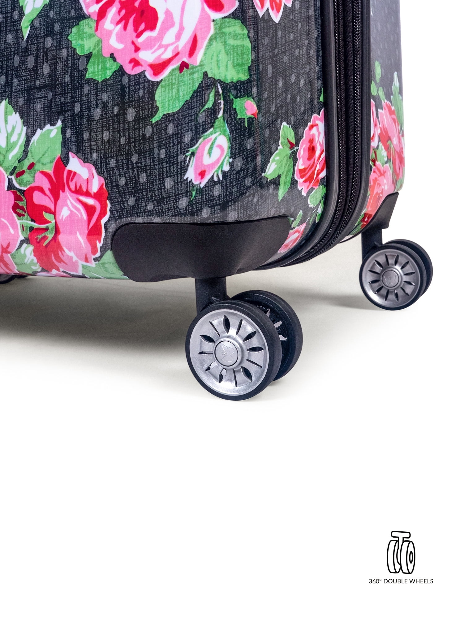 The Pioneer Woman Hardside Luggage 2 Piece Set, Carry-on and Checked Luggage