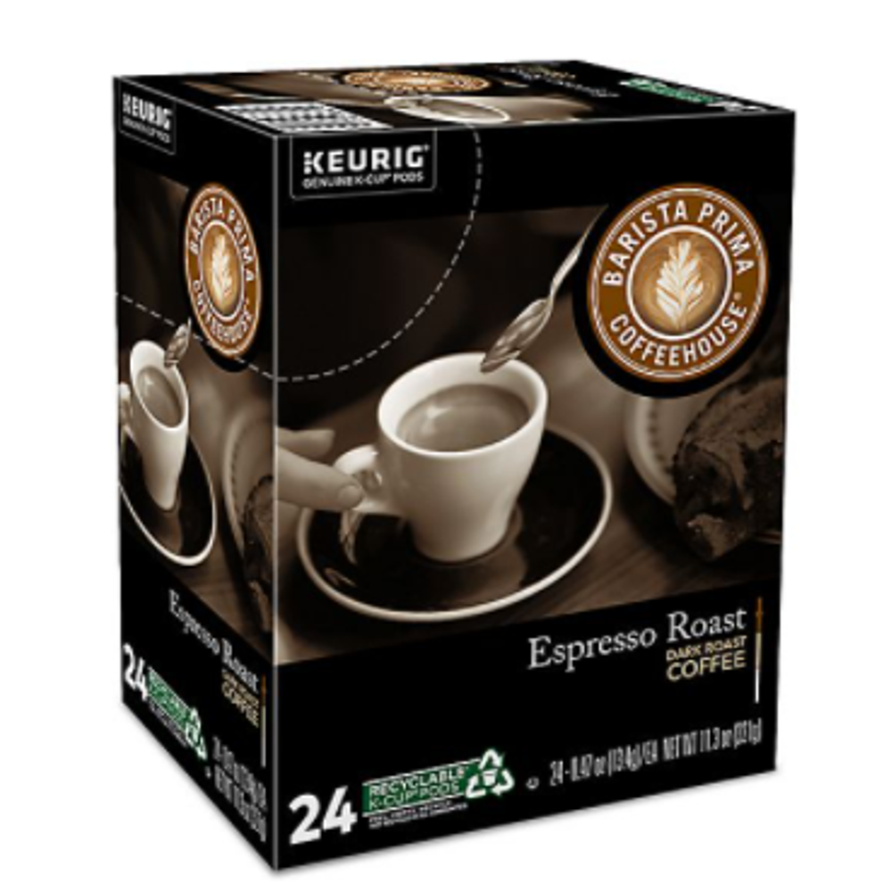 Barista Prima Espresso Keurig KCup Pods 24 Count