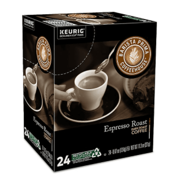 Barista Prima Espresso Keurig KCup Pods 24 Count