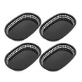 thumbnail image 4 of Fast Food Baskets Bread Fry Baskets Serving Tray For Hot Dog Chicken Burgers Sandwiches Fries Black Kitchen Use, 4 of 5