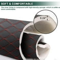 thumbnail image 2 of 63" W Faux Leather Quilted Vinyl Upholstery Fabric for Automotive Headliners, Furniture DIY, Waterproof Scratch-Resistant Foam Padded Backing Material, Black, 2 Yards, 2 of 12