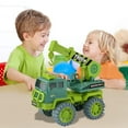 thumbnail image 2 of Qocolhg Construction Toys for 2 3 4 5 Years Old Boys Girls Kids Toddlers, Sandbox Excavator Toy Construction Truck Toys Vehicles Dump Crane Cement Mixer Truck, Inertias Sliding Toy Vehicle, Clearance, 2 of 6