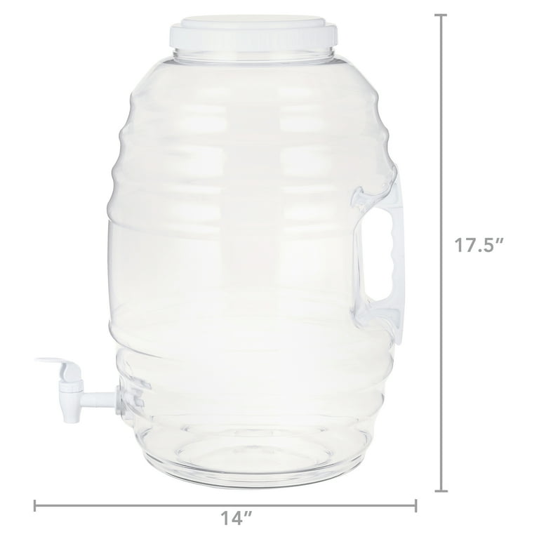 American Maid 5 Gallon Vitrolero White Beverage Dispenser