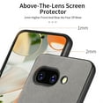 thumbnail image 3 of Designed for Google Pixel 9A Classic Case, Slim Leather Luxury Business PU Non-Slip Texture Grip Shockproof Bumper Protective Phone Cover Men Women For Google Pixel 9A,Gray, 3 of 9