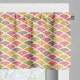 thumbnail image 3 of Ambesonne Scale Window Valance, Retro Half Circle Motif, 54" X 18", Multicolor, 3 of 5