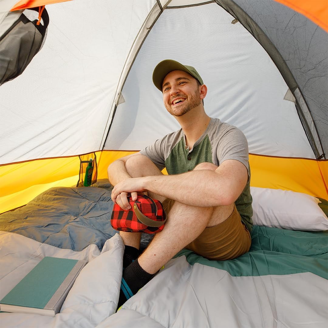 CORE 7' x 7' 3 Person Dome Backpacking Camping Tent, 8lbs