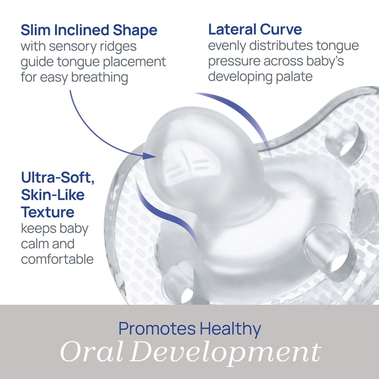 Chicco PhysioForma® Luxe One-Piece Silicone Pacifier, 0-6 Months