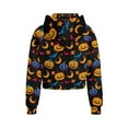 thumbnail image 2 of Chririnla Funny Pumpkin Print Casual Pullover Athletic Zip Up with Pocket Lightweight Sweatshirt Christmas Sweatshirt Size 7-8, 2 of 7