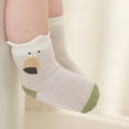 thumbnail image 6 of LYMAYTER 0-8Y ‌‌Baby Girl Boy Unisex Socks Eyelet Mesh Summer Thin Toddler Infant Breathable 4 Pack, 6 of 8