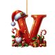 thumbnail image 2 of Adornos Navideños Colgantes con 26 Letras para Árbol de Navidad, Adornos Navideños Personalizados para Hacer Tú Mismo, Decoración Navideña, Decoración Colgante para Árbol de Navidad., 2 of 5