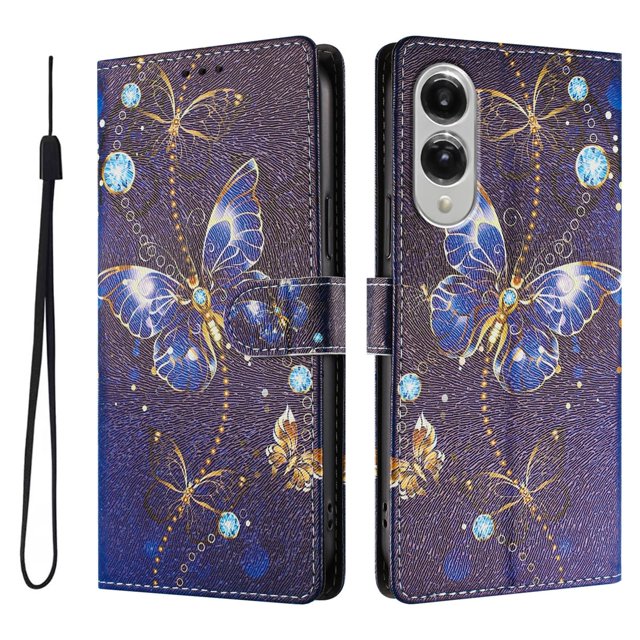 FOXDOCK Funda Tipo Cartera para Samsung Galaxy S25 Edge con Soporte y Correa – Diseño de Patrones Lindos