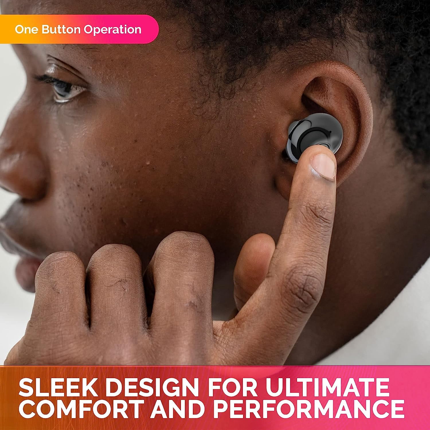 Digital Hearing Amplifier - Next Generation In the Ear Personal Sound Device w/Noise Reduction - Rechargeable ITE 2 Piece Set, Portable Charging Case Sound Assist for Adults and Seniors, Black