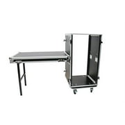 20 Space 20" Deep ATA Amp Rack Case w/ Casters & Utility Table