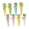 thumbnail image 3 of 8 piezas de adornos de zanahoria de Pascua, accesorios decorativos, colgantes de árboles artificiales, decoraciones para , recuerdos de, 3 of 7