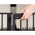thumbnail image 2 of Regalo Deluxe Home Accents Puerta de seguridad ancha, 74.5" W x 28" H, incluye 4 soportes de pared, negro, 2 of 5