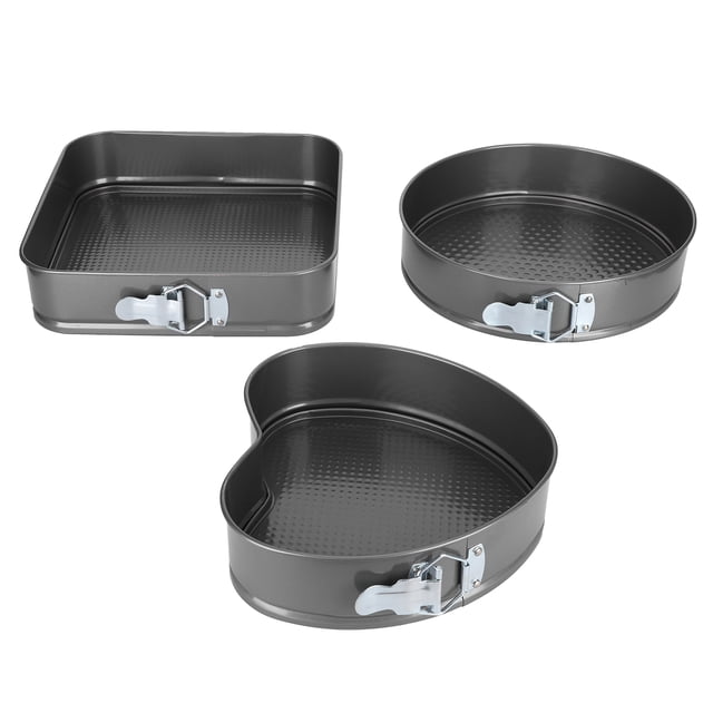 Bandejas para hornear con base removible para una fácil liberación y pasteles perfectos Juego de 3 moldes para pasteles antiadherentes
