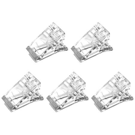 pitrice 5Pcs Nail Tips Clips for Quick Building Gel Nail Forms Nail