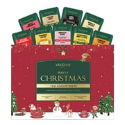 VAHDAM, Christmas Tea Assortment (9 Flavors, 9 Tea Bags) | Christmas Gift Set, Tea Gift Set, Tea Variety Pack | Perfect Holiday Gift for Men & Women| Festive Tea Collection for Christmas