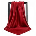thumbnail image 3 of TYGHBN Large Square Satin Head Scarf Silk Hair Scarf Square Hair Bandanas Large Scarf Sleeping Head Wraps for Women French Style Women Hat Classic French Artist 100 Wool Hat Wool Blend Plain French, 3 of 6