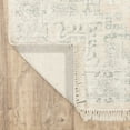 thumbnail image 6 of 2' X 8' Beige And Grey Oriental Hand Loomed Stain Resistant Runner Rug With Fringe, 6 of 10