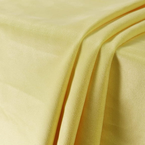 Suede Fabric by The Yard - 60"×18" Soft Ventilation Synthetic Suede Fabric(Double Side) for Car Headliner, Cushion, Boats, Home Décor&DIY 60inch Wide - Yellow