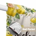 thumbnail image 4 of Swag Valance Curtains for Windows, Lemon Farmhouse Light Filtering Kitchen Curtains with Rod Pocket, Summer Fruit Botanical Beige Burlap Window Treatment Valances for Living Room, 28x36 - 2 PCS, 4 of 9