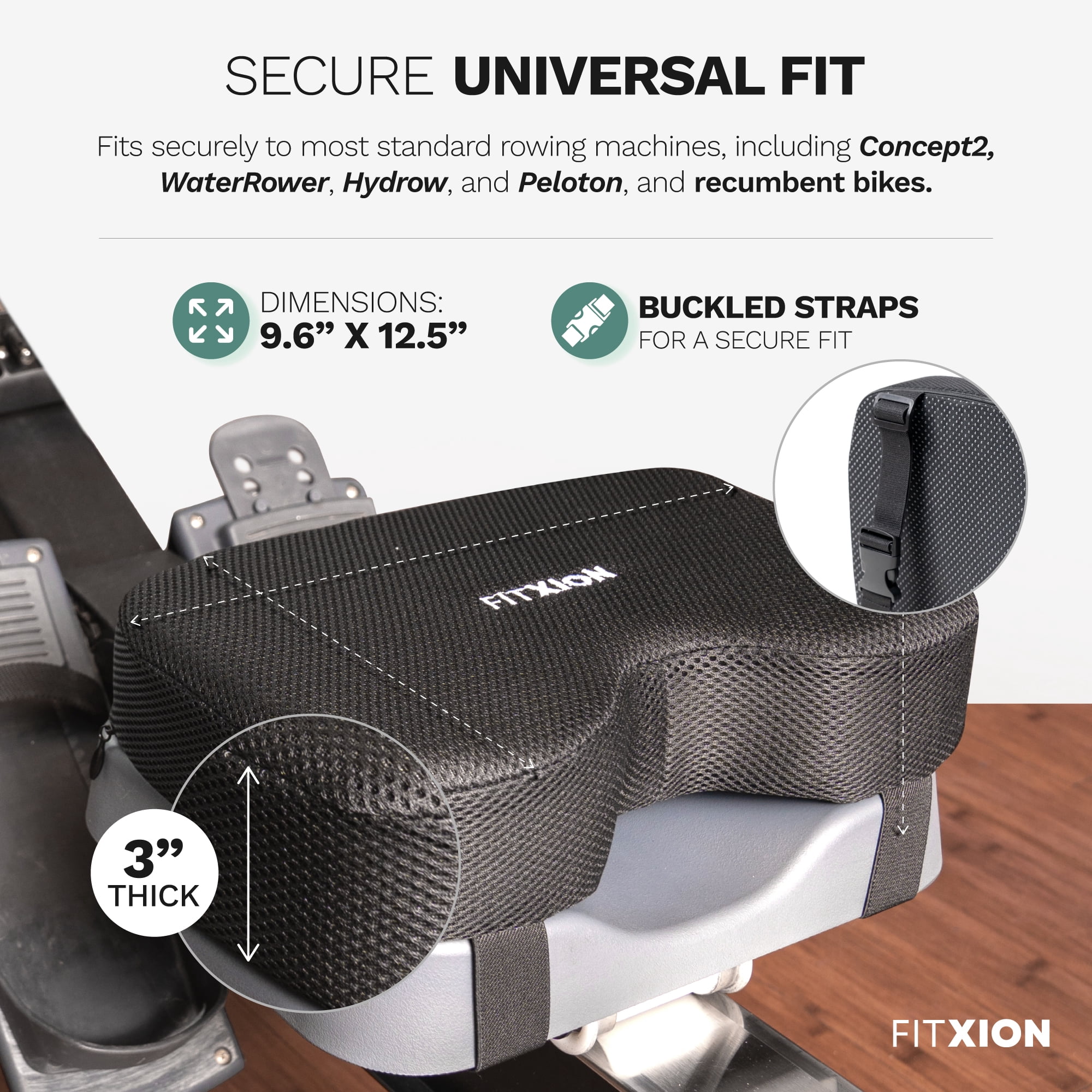 Concept2 RowErg Indoor Rowing Machine - PM5 Monitor, Device Holder, Adjustable Air Resistance, Easy Storage with FitXion Seat Cushion