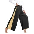 thumbnail image 5 of iiniim Women Worship Metallic Praise Dance Dress with Baggy Pants Liturgical Dancewear Burgundy&Black L, 5 of 7