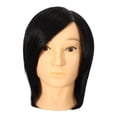 thumbnail image 2 of Cabeza de maniquí de barbero, muñeca de entrenamiento de peluquería, maniquí de cosmetología multiusos, cabeza de entrenamiento para trenzado y, 2 of 9