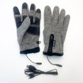 thumbnail image 3 of Guantes de pesca eléctricos USB de 5 dedos con pelo completo para llevar en caliente Express Brother, guantes cálidos de invierno con dedos desnudos, pantalla táctil, deportes, 3 of 6