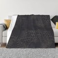 thumbnail image 4 of Horizontal Flannel Blanket Is Light Warm Soft Anti-Pilling Anti-Wrinkle Anti-Allergy And No Hair Loss For Bed And Sofa Camping Travel Snake Skin Print Style Darkgray_2, 4 of 8