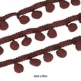 thumbnail image 2 of Baohd Practical And Fashionable Trim For All DIY Needs 5 Yards Pom Trim Ball Fringe Ribbon Easy Dark Brown, 2 of 6