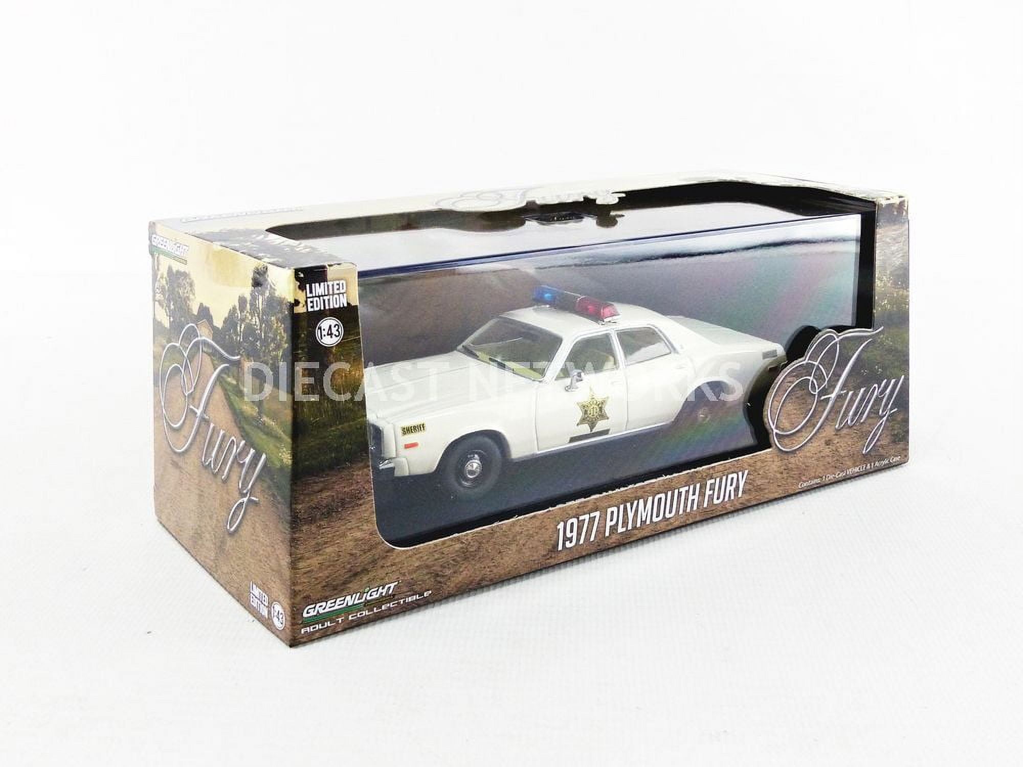 グリーンライト 1977 PLYMOUTH FURY 警察車両 1/43 GREENLIGHT