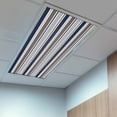 thumbnail image 2 of 4 Pack Minimalist Stripes Fluorescent Light Covers for Ceiling Lights Navy Blue Brown Grey Horizontal Stripe Modern Magnetic Ceiling Light Covers Overhead Light Filters for Office Classroom Home, 2 of 9