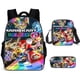thumbnail image 1 of Anime Mario Brothers Mochila de mario bros Conjunto De 3 Piezas Niños Mochila + Mensajero Bolsa +Caja de lápices Mochilas Escolares, 1 of 4