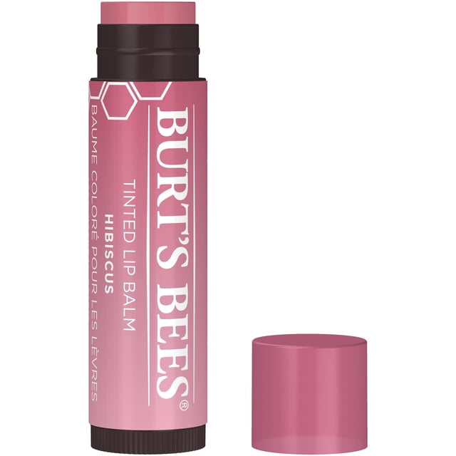 Bálsamo labial Burt's Bees Tinted Hibiscus 100% natural, 1 tubo
