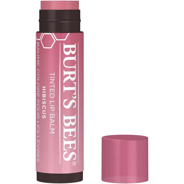 Bálsamo labial Burt's Bees Tinted Hibiscus 100% natural, 1 tubo