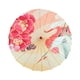 thumbnail image 2 of Paraguas de papel engrasado chino hecho a mano con estampado de flores, sombrilla decorativa japonesa Estilo A, 2 of 9