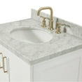 thumbnail image 3 of Ariel Taylor 31 In. Oval Sink Vanity With Carrara White Marble Countertop In White, 3 of 10