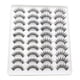 thumbnail image 1 of 20 pares de pestañas postizas 3D 2 estilos Pestañas postizas mixtas para maquillaje de ojos Pes MABOTO Pestañas postizas, 1 of 5