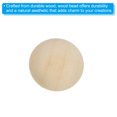 thumbnail image 5 of Uxcell 15mm Half Wood Beads, 300 Pack Unfinished Natural Wooden Beads Round Split Wood Balls for Craft, 5 of 5