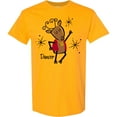 thumbnail image 3 of Inktastic Dancer Reindeer T-Shirt, 3 of 5
