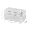 thumbnail image 3 of Caja de moldes de hielo tipo prensa con tapas Bandeja de hielo creativa Molde Utensilios de cocina (Blanco) Tmvgtek Libre de BPA, 3 of 6