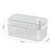 thumbnail image 3 of Caja de moldes de hielo tipo prensa con tapas Bandeja de hielo creativa Molde Utensilios de cocina (Blanco) Sywqhk Libre de BPA, 3 of 6