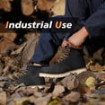 thumbnail image 5 of SAFETY LOONG Moc Toe Work Boots for Men Soft Toe Comfortable Full-Grain Leather 6" Non Slip and Water Resistant Safety Ankle Workboots Black 9, 5 of 10