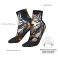 thumbnail image 6 of Pofeuu Oil Painting Tribal Wolf Print 30cm Socks, Adult Running Hiking Socks for Youth and Adult, 6 of 7