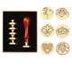 thumbnail image 1 of Kit de sellos de cera, 6 cabezales de sello, sello de cobre, sellos de cera de sellado antiguos, juego de regalo, juego de sellos de cera para invitaciones, tarjetas, correos, paquetes de vi, 1 of 5